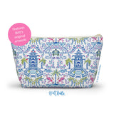 Britt Mills Mahjong Tile Pouch: Palm Beach Teal