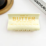 Butter Shaped Hair Claw Clip, Creative Food Hair Clip: Yellow