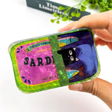 Funny Sardine Tin Themed Hair Claw Clip: Blue