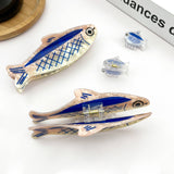 Sardine-Shaped Hair Claw Clip, Ocean Style Hair Clip: Mini Clip