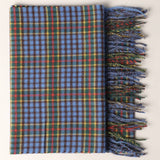 Cashmere Feel Plaid Pattern Scarf - Fringed Edges: SW-25 / ONE SIZE