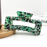 Rectangular Acetate Hair Claw, Premium Quality Hair Clip: Multi-Colored