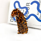 Jaguar Hair Clip,Animal Acetate Claw Clip: B1