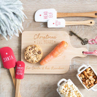 Santa's Helper Silicone Christmas Baking Spatula Set