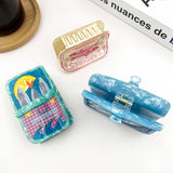 Sardine Can Hair Claw Clip, Creative Fish Tin Hair Clip: A