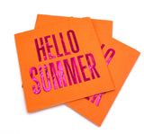HELLO SUMMER COCKTAIL NAPKINS