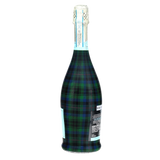 Blue & Green Christmas Tartan Prosecco Bottle Wrap