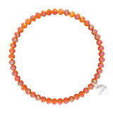 Knoxville 4mm Crystal Bracelet- Tangerine