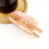 Pink Fish Acetate Hair Claw Clip, Ocean-Inspired Hair Clip