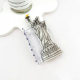 Vintage & Artistic Statue of Liberty Hair Claw Clip: White