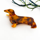 Adorable Playful Casual Dog Acetate Animal Hair Claw CliP: B