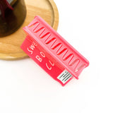 Pink Sweet Book Notebook Claw Clip, Acetate Hair Clip