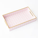 PREPPY PINK CANE TRAY - SMALL