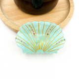 Crystal Shell Claw Clip, Ocean Creatures Hair Clip: Pink