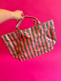 Summer Tote Bag - Pink and Green