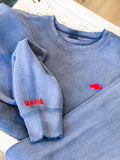 BUFFALO MAFIA MINIMALIST CREW - DENIM