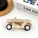 Convertible Car Hair Clip, Beige Car Claw Clip