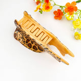Leopard Cat Acetate Hair Claw Clip – Animal Print: Brown