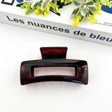 4.13'' Rectangular Hair Clip,Classic Claw Clip: Orange