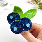 Blueberry Cluster Acetate Hair Claw Clip – Summer Fruit: Blueberry