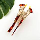 Cute Bird Acetate Hair Claw Clip–Whimsical Animal-Inspired: Brown