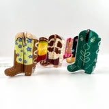 Cowboy Boots Acrylic Hair Claw Clip: E