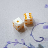 Mahjong Dice (Pair of 2): Pink & Teal