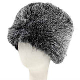 Elegant Plush Faux Fur Winter Hat: Blue