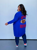 Buffalo Football Cardigan: One size fits MOST