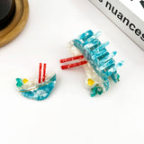 Acetate Noodle Hair Clip, Crocodile or Claw Style: Claw Clip