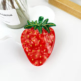 Strawberry Fruit  Hair Clip : Red