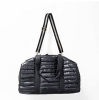 WEEKENDER TRAVEL PUFFER BAG - Black