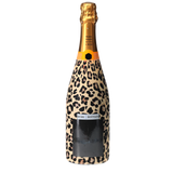 Tan Leopard Champagne Bottle Wrap