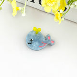 Ocean Fish Mini Claw Clip, Whale Hair Clip: Blue Whale