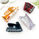 Creative Musical Instrument Hair Claw Clip: Piano