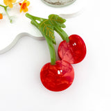 Original Juicy Cherry Acetate Fruit Hair Claw Clip: Red
