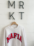 MAFIA MOCK NECK CREW- WHITE by The Good Game Co.