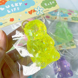 Maltose Glitter cute bear squishy toy friends gift: Pink