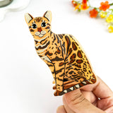 Leopard Cat Acetate Hair Claw Clip – Animal Print: Brown