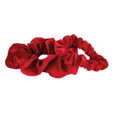 Velvet Scrunchie Present - Set of 2 - Red: 100% Polyester / 5" Dia