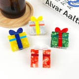 Gift Box Hair Clip, Christmas Hair Clips: Green