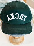 LUCKY UPSIDE DOWN TRUCKER HAT