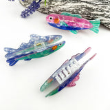 Cute Cartoon Sardine Acetate Hair Claw Ocean Theme: Pink
