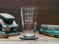 Custom West Virginia Town Glasses: Beer Can / Truck