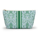 Britt Mills Mahjong Tile Pouch: Palm Beach Teal