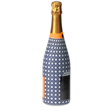 Navy & White Cane  Champagne