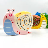 Happy Mystery Snail Acetate Animal Hair Claw Clip: Pink