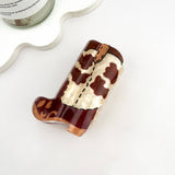 Cowboy Boots Acrylic Hair Claw Clip: E