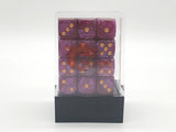36ct 12mm D6 Dice Set: Pearl Drop - Lavender w/ Gold
