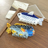Colorful Fish-Shaped Hair Claw, Sardine Hair Clip: Sardine